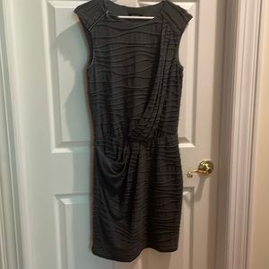 Graphite fully lined dress, over the head elastic waist super soft dress